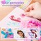 Magic 4 in 1 Poke in Art Kits for Girls, Pretty Princess Game with Princess Stickers, Watercolor Paint, Diamond Art Crafts for Kids Ages 4-8, DIY Activity Gifts for 4 5 6 7 8+ Year Old Girls